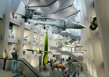 Artist's impression of what the Imperial War Museum will be like when its makeover is complete in summer 2014