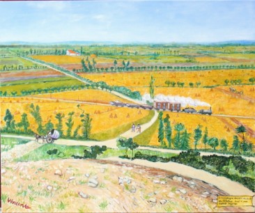 John A. Walker, After Vincent 1 (2008), oil on linen 100 x 120cm